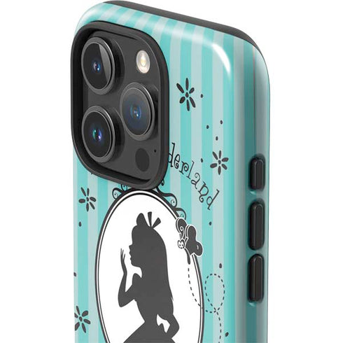 Disney Alice in Wonderland (animated) Silhouette in the Mirror iPhone 16 Pro Impact Case